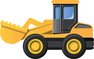 Yellow Wheel Loader Heavy Equipment
