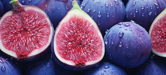 Pointillist grunge design of red Cabbage with abstract dotted pattern,,generative AI