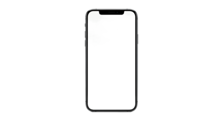 Modern Smartphone with Blank White Screen Mockup on Neutral Background. Sleek Digital Mobile Device Template for App UIUX Design, Website Showcase, and Technology Presentation Copy Space.