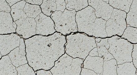 Obraz premium Abstract top view of cracked ground during a severe drought