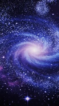 Glittering stardust swirls clockwise around a celestial-themed design.