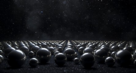 Abstract Galaxy of Spheres and Stars