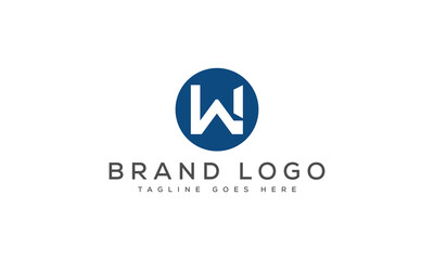 Naklejka premium letter W logo design vector template design for brand.