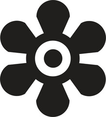 Simple Flower Icon Graphic Design