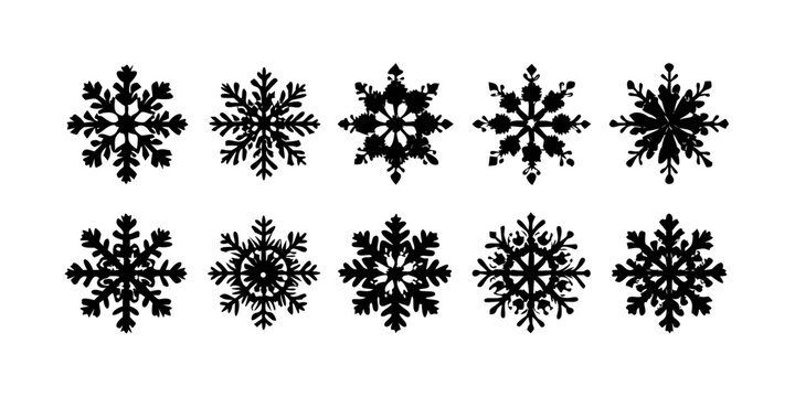 black silhouettes of plants wallpaper, seamless, star, illustration, decoration, vector, snowflake, pattern, snow, set, flower, art, cold, tattoo, silhouette, shape, element, texture, icon, symbol, fl