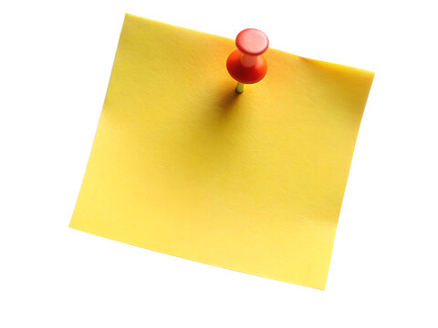 yellow sticky note with pin note, reminder, office, business, announcement, adhesive, adhesive note, stick, thumbtack, list, pad, post, blank, paper, sticky, message, memo, post-it, sticker, postit, r - Powered by Adobe