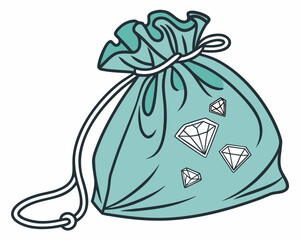 bag with christmas balls summer, travel, easter, ship, boat, vector, illustration, symbol, design, animal, sign, ocean, sailboat, sail, cartoon, sea, icon, art, 