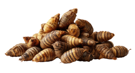 Pile of roasted tubers
