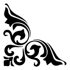 vector illustration of an border and frame ornament with alpha channel