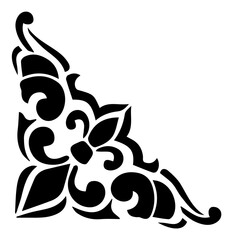 vector illustration of an border and frame ornament with alpha channel