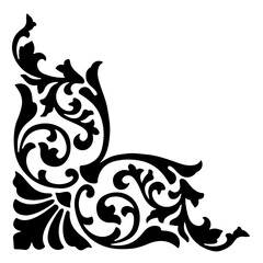 vector illustration of an border and frame ornament with alpha channel