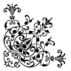 vector illustration of an border and frame ornament with alpha channel