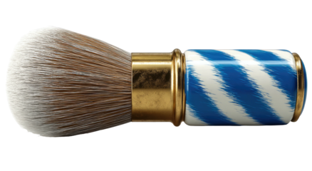 A decorative shaving brush
