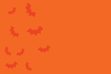 Halloween pumpkin seamless banner. Spooky squash lanterns silhouettes, scary jack-o-lanterns halloween flat vector background illustration. Halloween holiday  poster , Background of halloween pumpkins