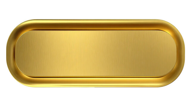 Gold Oval Plaque