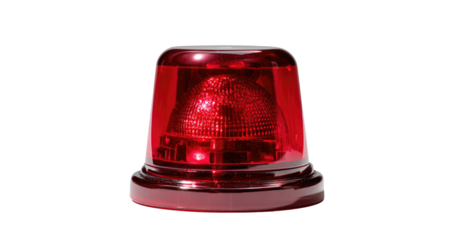 Close-up of a red emergency light (1)