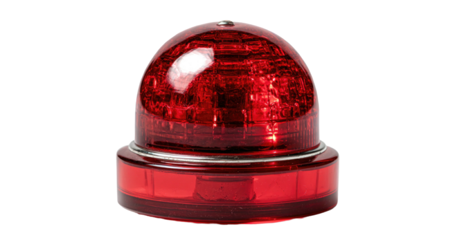 Round red warning light (1)