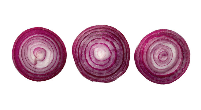 Three sliced red onions (1)