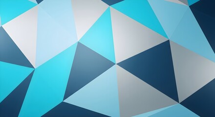 Obraz premium Geometric abstract background in shades of blue and gray, modern triangular pattern design