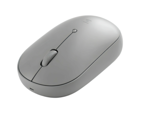Light gray wireless computer mouse