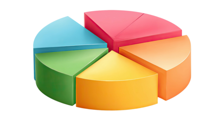 Colorful 3D pie chart graphic (4)