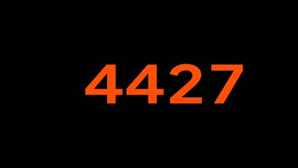 Counting number text illustration. Financial Counting number. Mathematics number.