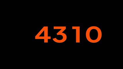 Counting number text illustration. Financial Counting number. Mathematics number.