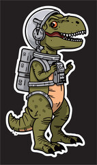 a vector of T-rex Sticker 