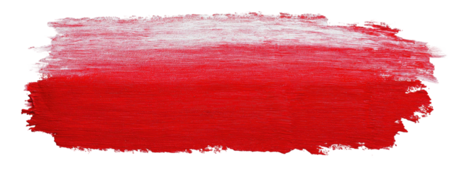 Abstract red paint stroke