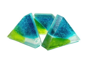 Colorful triangular candies