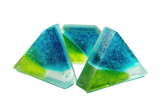 Colorful triangular candies - Powered by Adobe