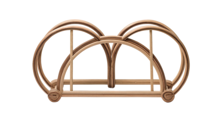 Wooden arched design, intricate structure