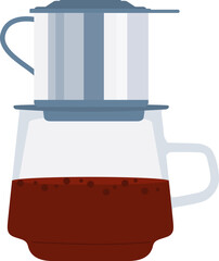 Vietnamese Coffee Phin Illustration