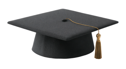 Graduation cap, dark gray