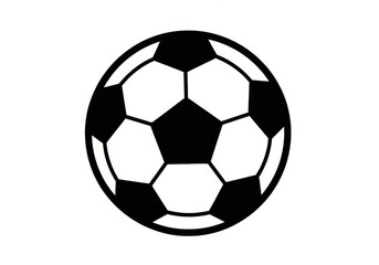 Fototapeta premium Classic black and white soccer ball isolated on white background