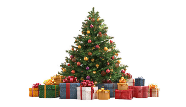 Christmas tree with presents (1)