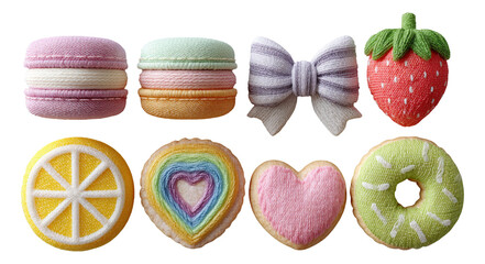 Fototapeta premium Colorful Decorative Treats and Accessories with a Whimsical Style