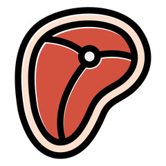 beefsteak meat icon