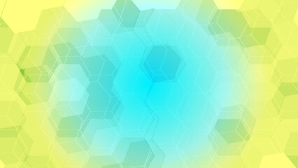 Geometric Hexagonal Gradient Background abstract blue