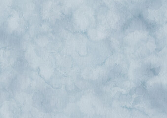 Fototapeta premium 水彩画のマーブル 大理石風 Soft Pastel Dusty blue Watercolor paper Marble Texture Background-300dpi-