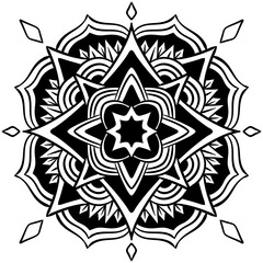 Mandala ornament colorful pattern illustration
