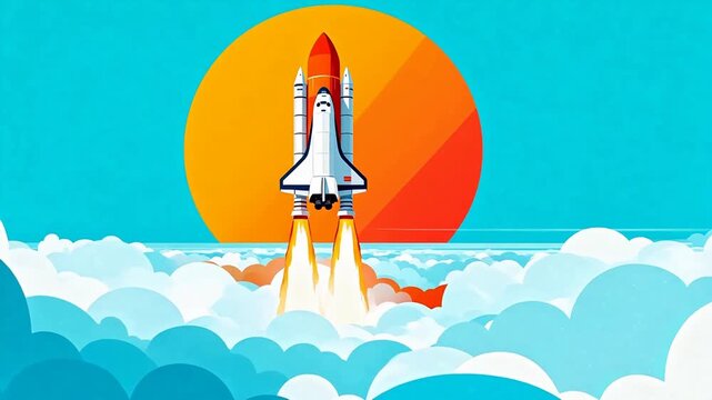 rocket in space
