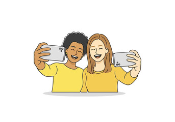 Diverse friends embracing unity and support