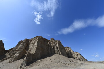 Geomorphic Scenery Desert in Xinjiang, China