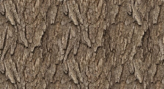Closeup of a textured tree trunk with rugged brown bark