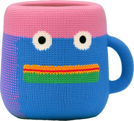 Inflatable sweater texture water cup