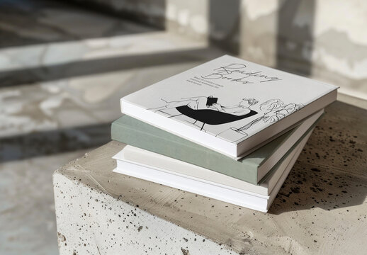 Elegant Book Cover Mockup With Generative AI