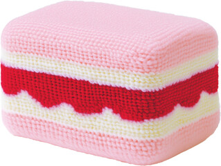 Swelling Wind Wool Texture Dessert Cake