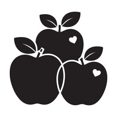  A solid apple embodying freshness and health.