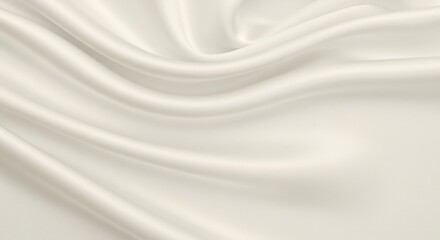 Creamcolored fabric rippled draped soft light